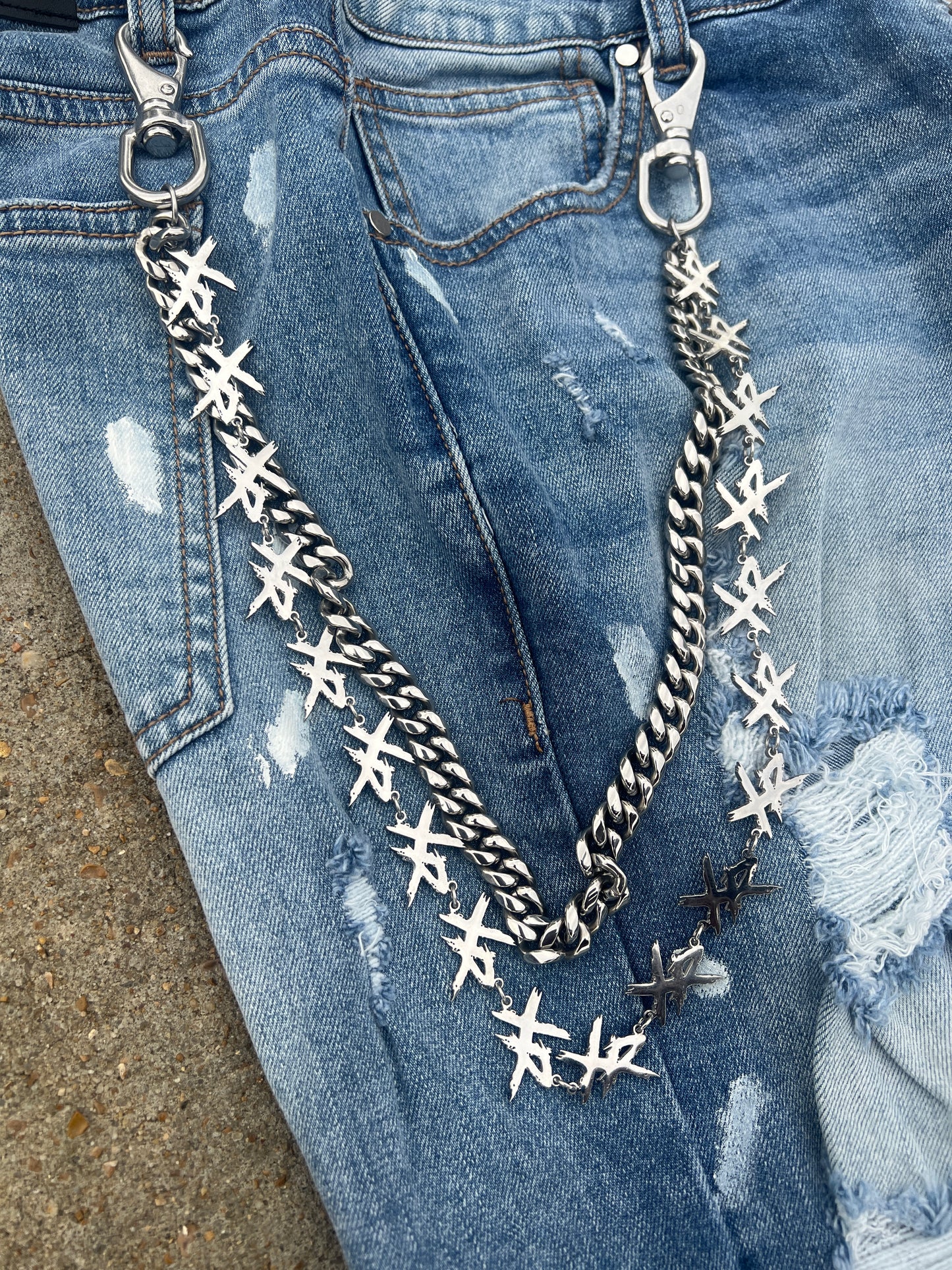 XZATIC RESERVE INITIAL LOGO WALLET CHAIN