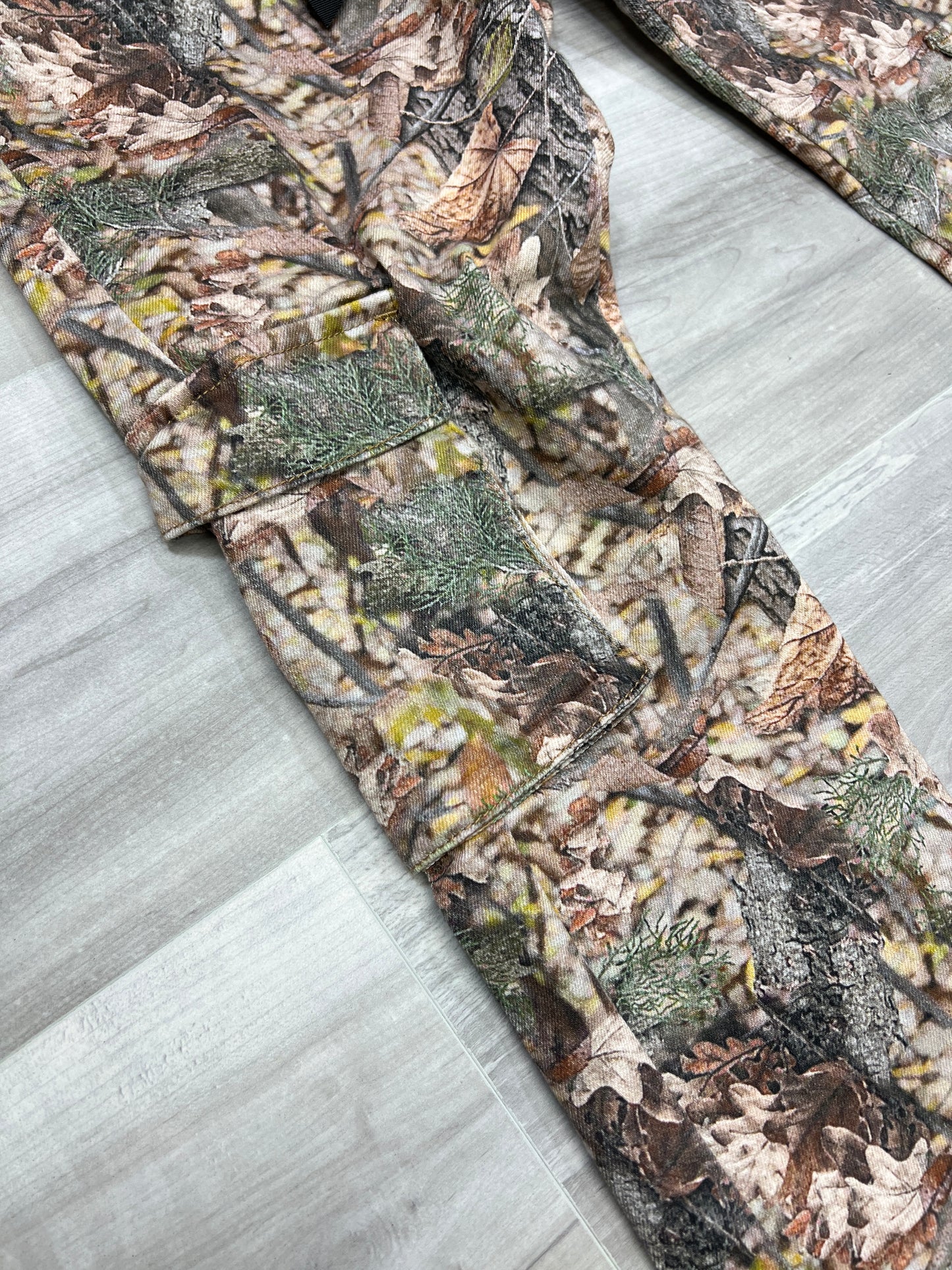 XZATIC FALL CAMO STACKED CARGO PANTS